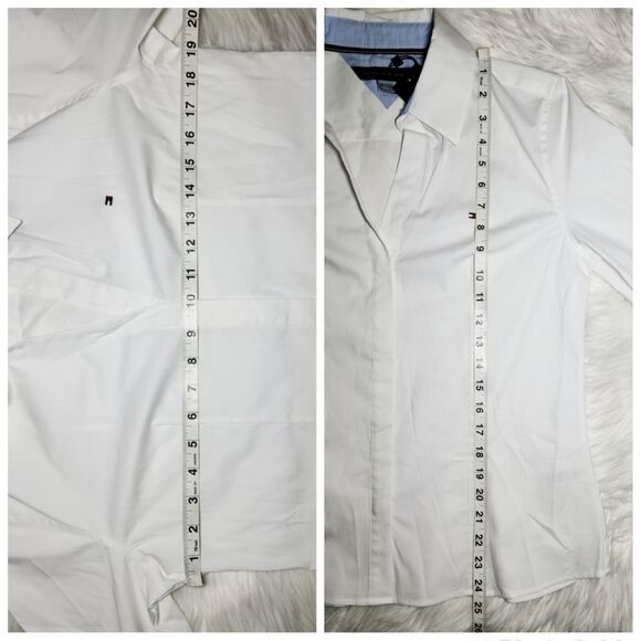 NWT|Tommy Hilfiger Collared White Button Down Shirt, MEDIUM - Picture 6 of 7